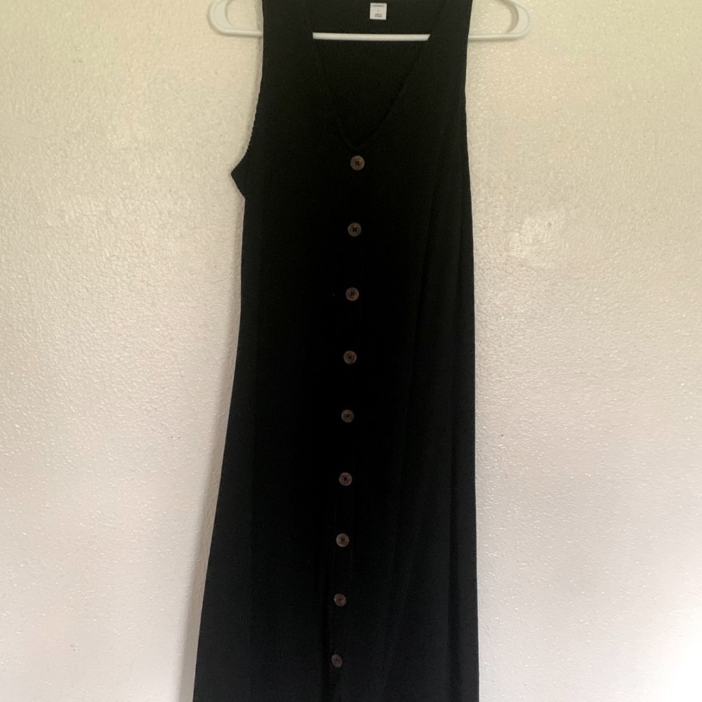 Black button down dress, never worn. New with tags